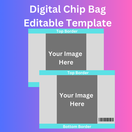 Digital Chip Bag Template